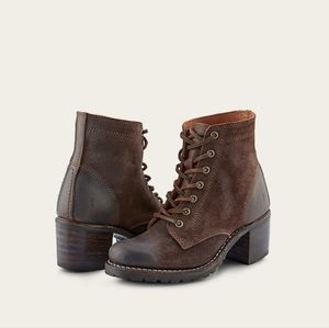EUC Frye Sabrina dark brown